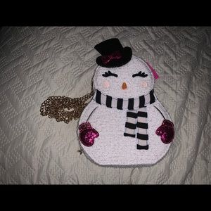 Betsey Johnson, Snowgal crossbody bag.
